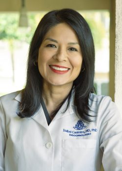 dr. isabel casimiro in white coat